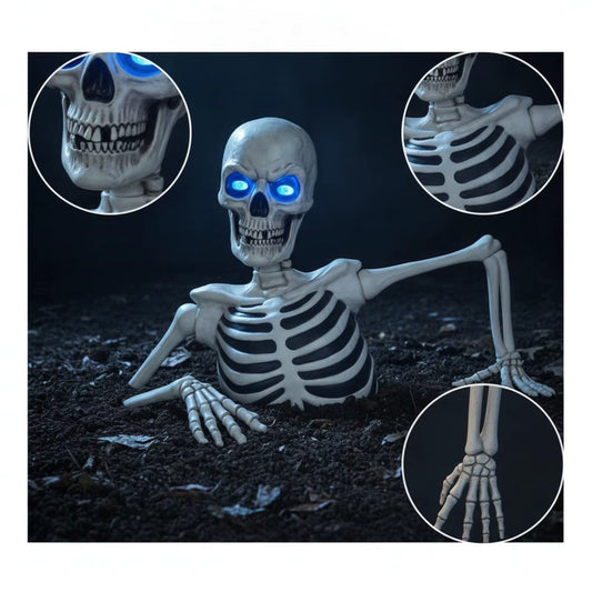 Half-Buried Skeleton Decor