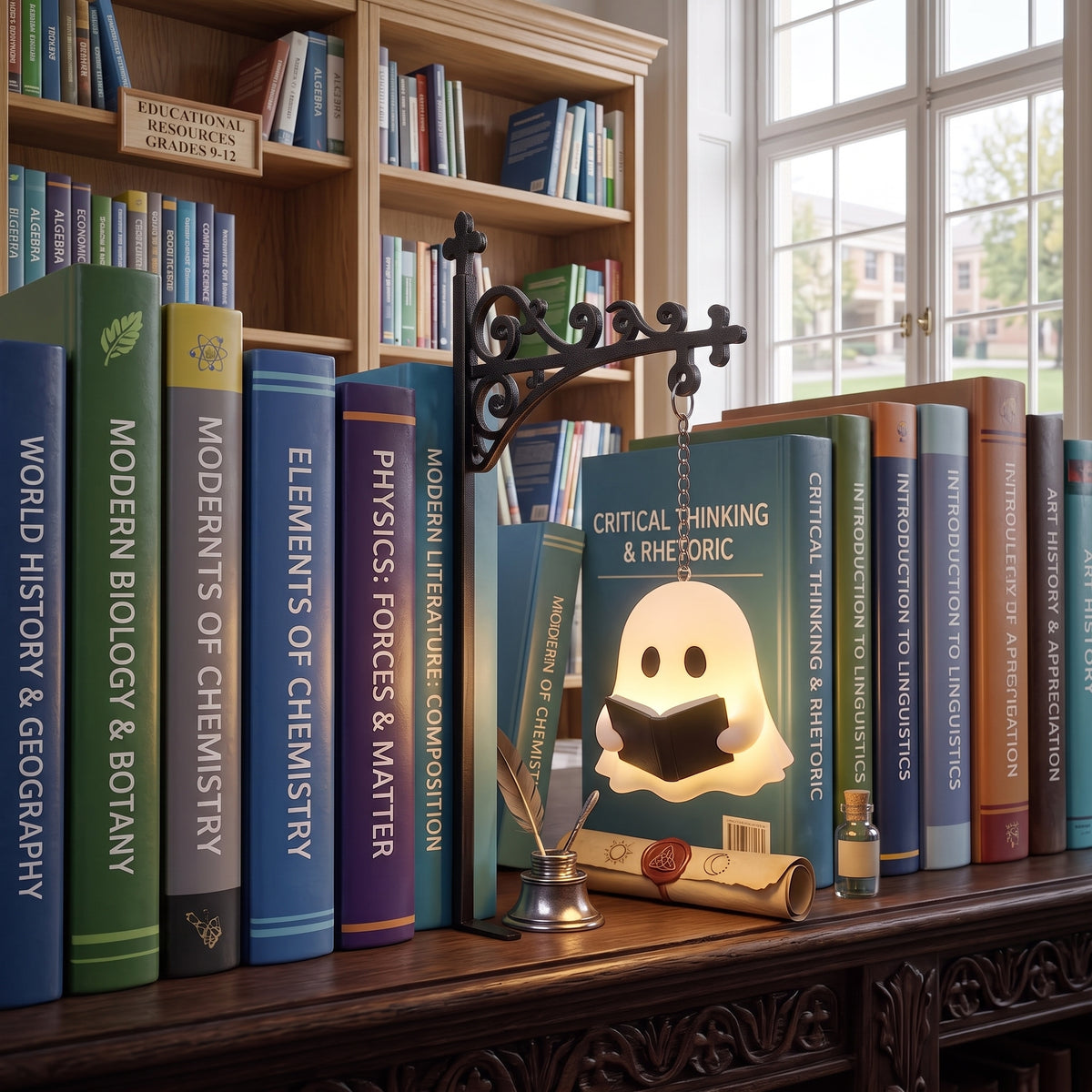Light-Up Ghost Hanging Plaque