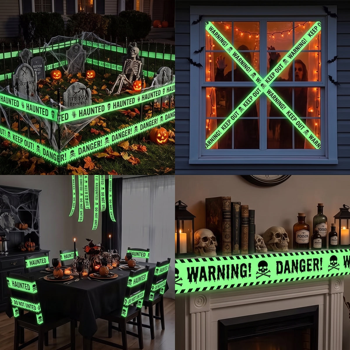 Glow-in-the-Dark Warning Tape